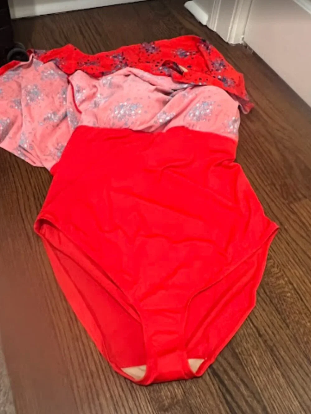 NWT Catherine's One-Piece Swim Dress, Red/Blue Stars - Plus Size 28W - Picture 8 of 8